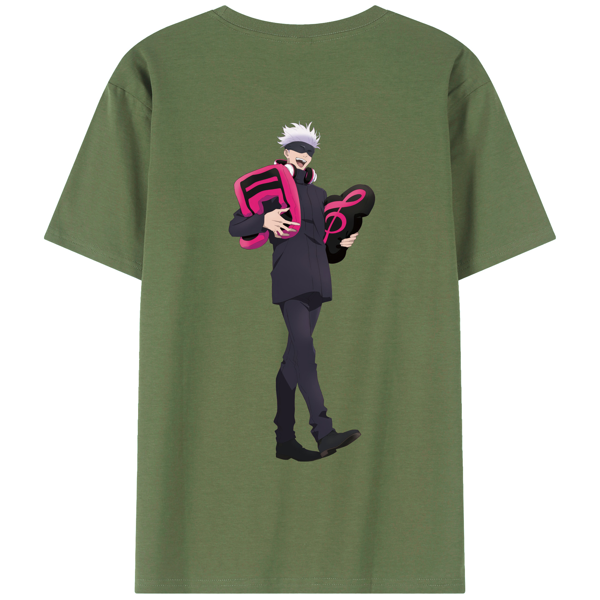 （画像用） 呪術廻戦 Jujutsu Kaisen 綿100％ メンズ半袖Tシャツ（バックプリント） 通気性